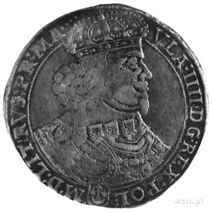 talar 1647, Bydgoszcz, Aw: Popiersie w koronie i napis,...