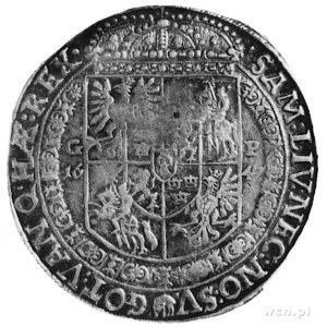 talar 1647, Bydgoszcz, Aw: Popiersie w koronie i napis,...