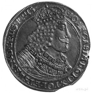 talar 1659, Toruń, Aw: Popiersie w koronie i napis, Rw:...