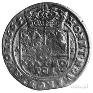 złotówka 1665, Bydgoszcz, j.w., Gum. 1773, Kurp.518 R2,...