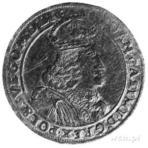 ort 1658, Poznań, Aw: Popiersie w koronie i napis, Rw: ...