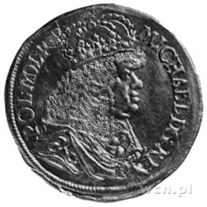 dukat 1673, Gdańsk, Aw: Popiersie w koronie i napis, Rw...