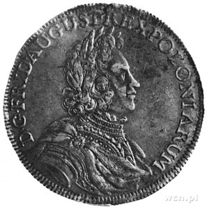 2/3 talara (gulden) 1697, Drezno, Aw: Popiersie i napis...