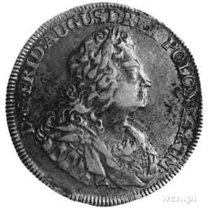 2/3 talara (gulden) 1724, Drezno, Aw: Popiersie i napis...
