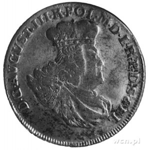 złotówka (30 groszy) 1763, Gdańsk, Aw: Popiersie w koro...