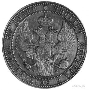1 1/2 rubla=10 złotych 1835, Petersburg, Aw: Orzeł cars...