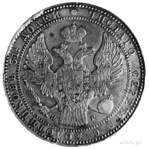 1 1/2 rubla=10 złotych 1836, Petersburg, Aw: Orzeł cars...