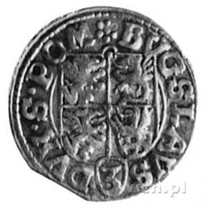 grosz 1618, Darłowo, Aw: Tarcza herbowa i napis, Rw: Ja...