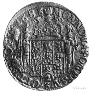 2/3 talara (gulden) 1683, Szczecin, Aw: Popiersie i nap...