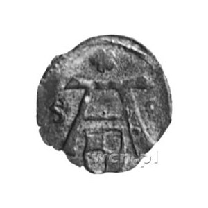 denar 1558, Królewiec, Aw: Monogram, Rw: Orzeł, Kop.1.2...