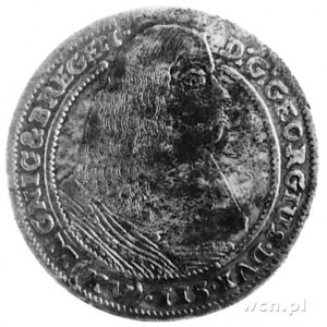 XV krajcarów 1662, Brzeg, Aw: Popiersie i napis, Rw: Or...