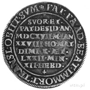 półtalar 1617, Oleśnica, Aw: Popiersie i napis, Rw: Nap...