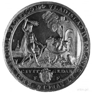 medal sygn. IH (Jan Höhn sen.) wybity w 1637 r. na pami...