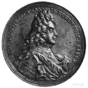 koronacyjny Augusta II Sasa, sygnowany GH (Georg Hautsc...