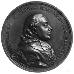 medal sygnowany P Holzhaeusser F, wybity w 1780 r. dla ...