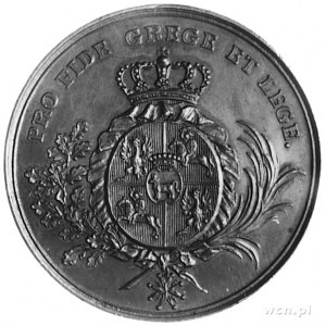 medal j.w., brąz 40.5 mm. 38.73 g., piękna ciemna patyn...