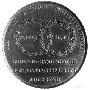 medal autorstwa J. Gatteaux z okazji przeniesienia Akad...