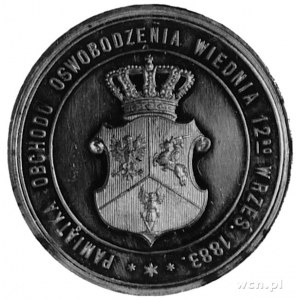 medal sygnowany Wacław Głowacki wybity w 1883 roku z ok...