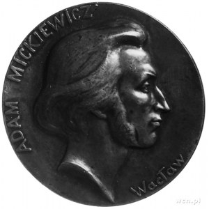 medal projektu Wacława Szymanowskiego wybity w 1898 rok...