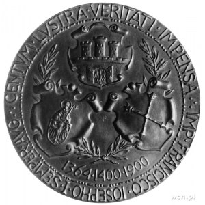 medal sygn. W. TROJANOWSKI wybity w 1900 roku z okazji ...