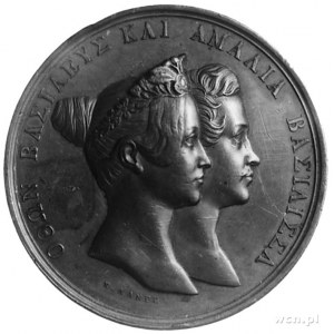 medal sygn. K §AN°E wybity w 1836 r. ku czci greckiej p...