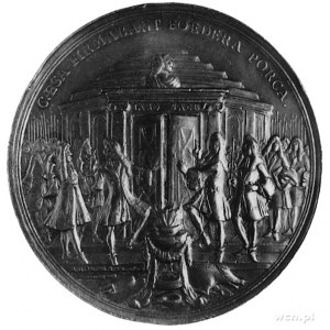 medal sygnowany ARON DEAUX F wybity w 1697 roku z okazj...