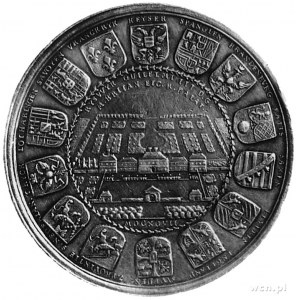 medal sygnowany ARON DEAUX F wybity w 1697 roku z okazj...