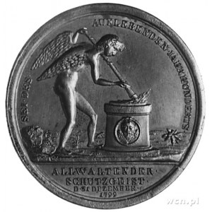 medal wybity w 1799 roku sygn. Stierle i Guillemard z o...