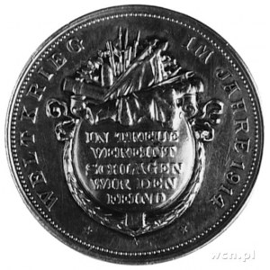 I Wojna Światowa- medal patriotyczny 1914 r., sygn. OER...