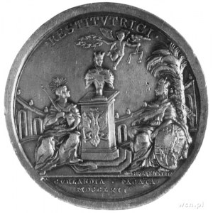 medal sygnowany GRAEF ENSTEIN wybity w 1762 r. dla upam...