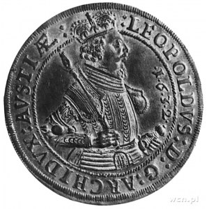 arcyksiążę Leopold- książę Tyrolu 1626-1632, talar 1632...