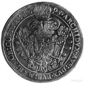 talar 1695, Krzemnica, Aw: Popiersie, w otoku napis, Rw...