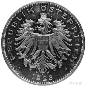 100 koron 1923, Wiedeń, Aw: Orzeł, w otoku napis i data...