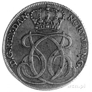 Christian VI 1730-1746, 24 skillingi 1733, Aw: Korona, ...