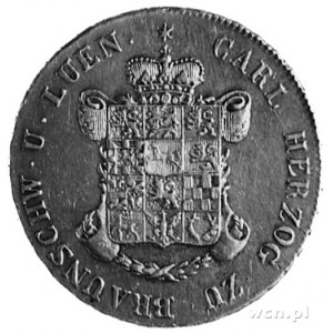 Karol II 1815-1830, gulden 1828, Aw: Herb, w otoku napi...