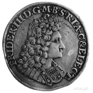 Fryderyk III 1688-1713, gulden 1693, Magdeburg, Aw: Pop...