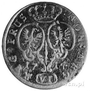 Fryderyk Wilhelm 1713-1740, VI groszy 1714, Królewiec, ...