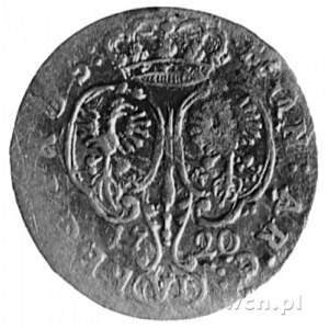 VI groszy 1720, Królewiec, Aw: Popiersie, poniżej liter...