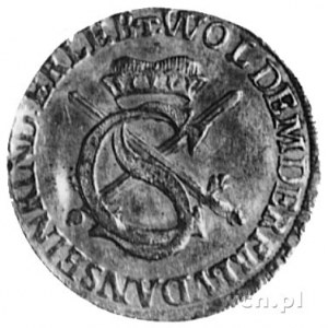 Zofia 1582-1622, dukat 1616, Aw: Ukoronowany monogram n...