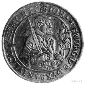 Johann Georg 1616-1656, talar 1627, Aw: Półpostać księc...