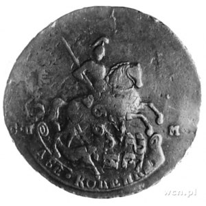2 kopiejki 1763 C¶-M, Uzdenikow 2577, Mich.30, moneta p...