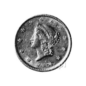 1 dolar 1851, Filadelfia, Aw: Głowa kobiety w lewo, w o...