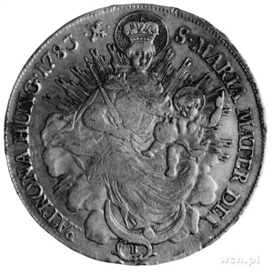 Józef II 1765-1790, talar 1783, Krzemnica, Aw: Ozdobny ...