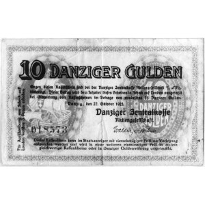 10 guldenów 22.10.1923, Ros. 740