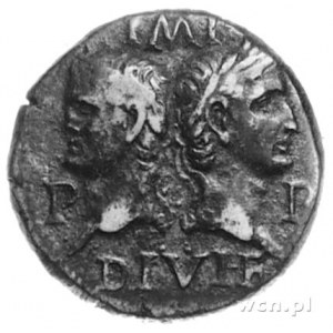 GALIA- Nemausus, AE-25 (as), Aw: Głowy Agryppy i August...