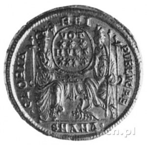 Konstantyn II 337-361, solid, Aw: Popiersie cesarza w z...