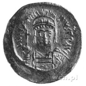 Justynian I 527-565, solid, Aw: Popiersie cesarza na wp...