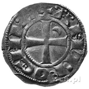 Antiochia- Bohemud III 1149-1163, denar, Aw: Popiersie ...
