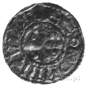 cesarz i król Otto III 983-1002, denar, Aw: Krzyż równo...