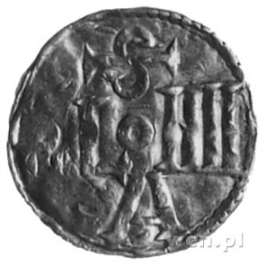 cesarz i król Otto III 983-1002, denar, Aw: Krzyż równo...
